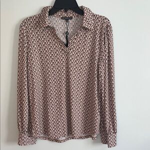 Elegant Pink Patterned Skirt